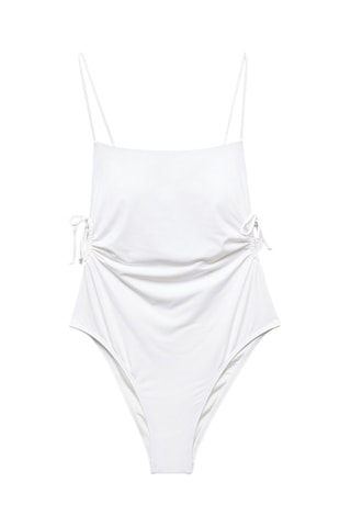 Maillot de bain détail ouverture - Blanc cassé