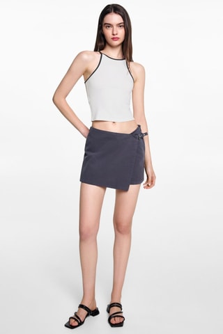 Débardeur coton - Blanc cassé