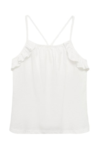 Débardeur volanté - Blanc cassé