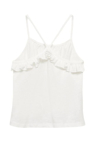 Débardeur volanté - Blanc cassé