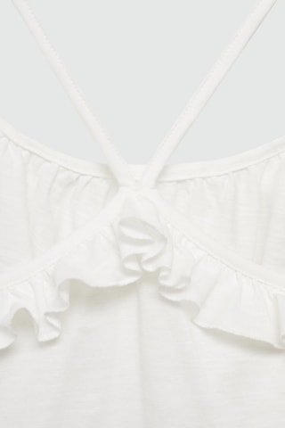 Débardeur volanté - Blanc cassé