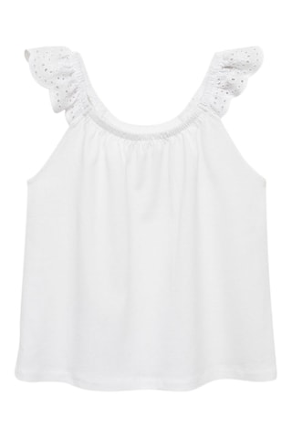 Débardeur volanté - Blanc cassé