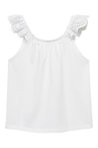 Débardeur volanté - Blanc cassé