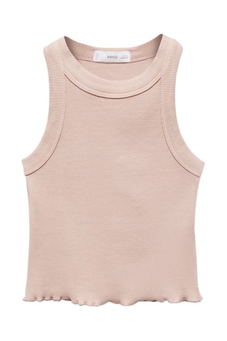 Débardeur côtelé - Rose