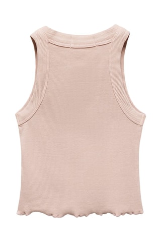 Débardeur côtelé - Rose