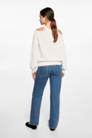 Pull-over épaules découvertes - Blanc cassé