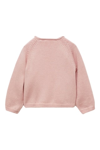 Pull-over maille détail boutons - Rose