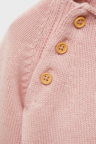 Pull-over maille détail boutons - Rose