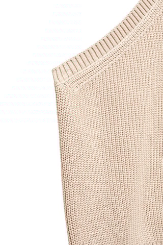 Pull-over maille asymétrique - Beige