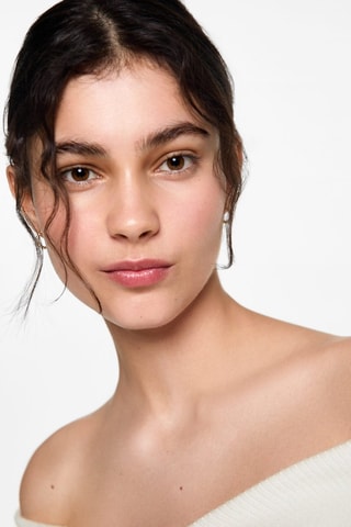 Pull maille épaules dénudées - Blanc cassé