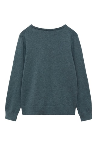 Pull-over jaspé coton - Vert foncé