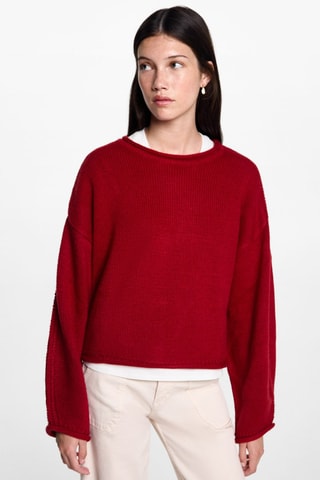 Pull-over maille - Rouge