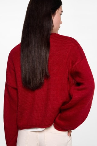 Pull-over maille - Rouge
