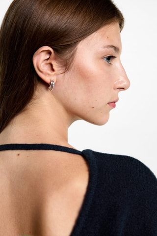 Pull-over dos ouvert - Bleu marine