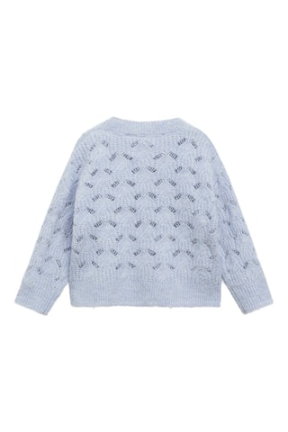 Pull en maille ajourée - Ciel