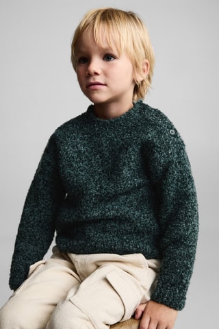 Pull grosses mailles - Vert foncé