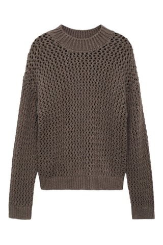 Pull-over maille texturé - Gris
