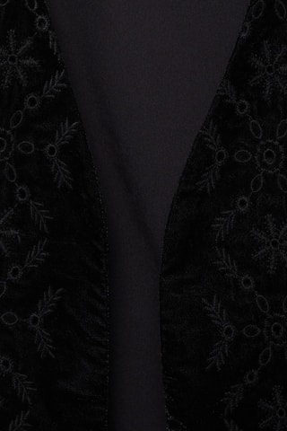 Gilet velours brodé - Noir