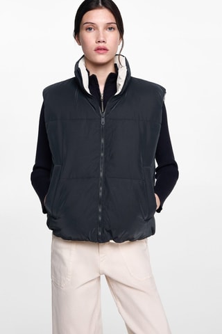 Gilet matelassé réversible - Bleu marine