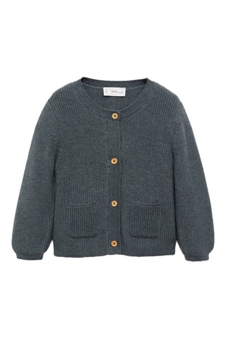 Cardigan poches côtés - Bleu pétrole