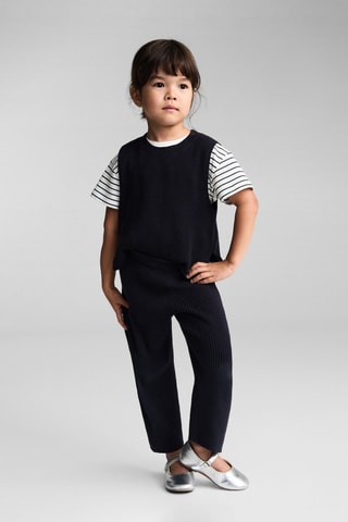 Gilet en maille - Bleu marine