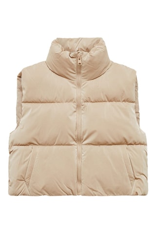 Gilet matelassé poches - Beige