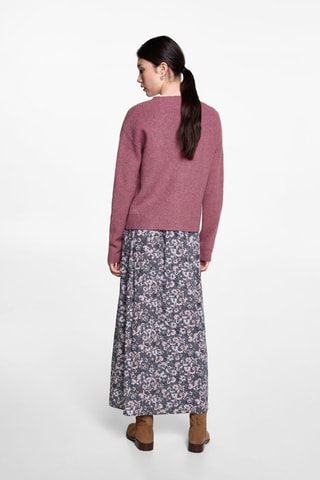 Cardigan maille col V - Rose pastel