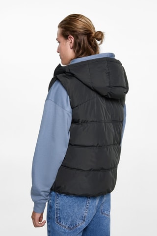 Gilet matelassé à capuche - Anthracite