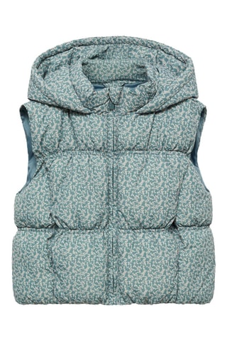 Gilet matelassé imprimé - Vert pastel