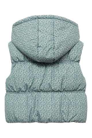 Gilet matelassé imprimé - Vert pastel