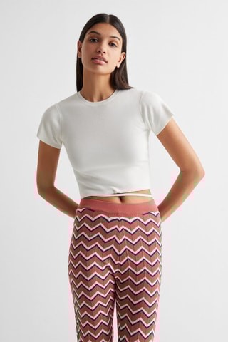 Pantalon imprimé - Rose