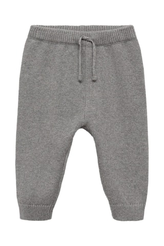 Pantalon jogger maille - Gris chiné