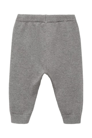 Pantalon jogger maille - Gris chiné
