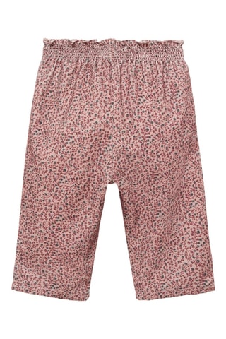 Pantalon velours milleraies imprimé - Rose