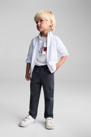 Pantalon jogger cargo - Bleu marine