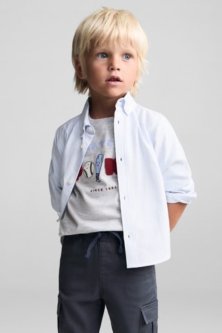 Pantalon jogger cargo - Bleu marine