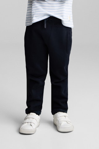 Pantalon jogger coton - Bleu marine