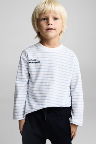 Pantalon jogger coton - Bleu marine