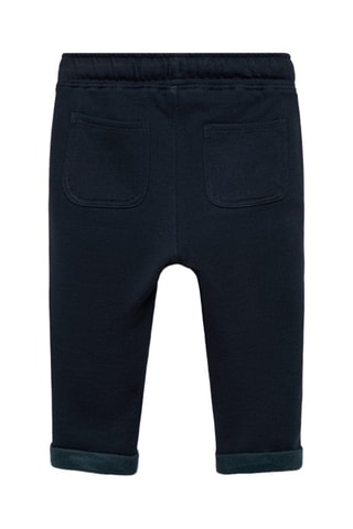 Pantalon jogger coton - Bleu marine
