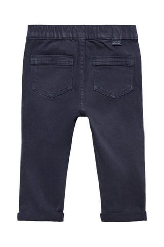 Pantalon droit coton - Bleu marine