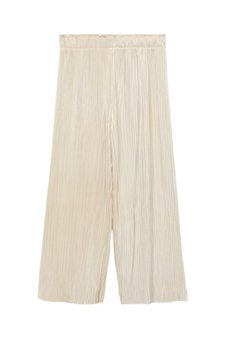 Pantalon droit plissé - Doré