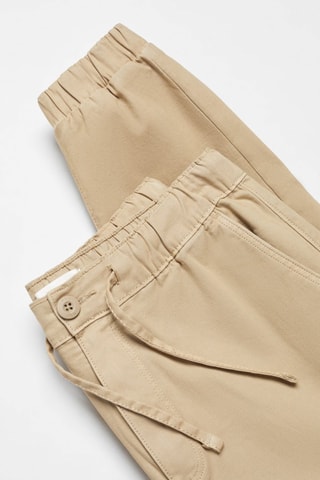 Pantalon jogger coton - Beige