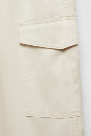 Pantalon droit cargo - Gris clair