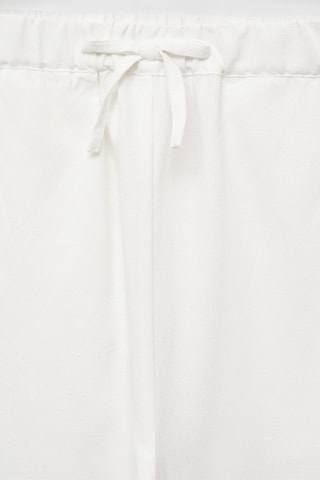 Pantalon wideleg lin - Blanc
