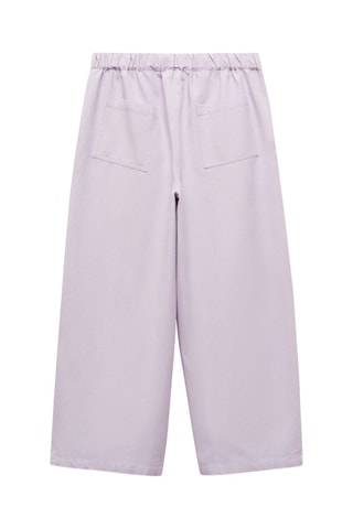 Pantalon wideleg lin - Mauve