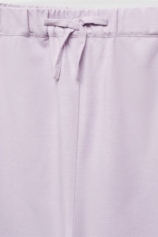 Pantalon wideleg lin - Mauve