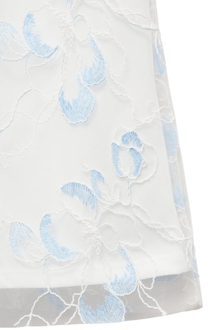 Pantalon tulle brodé - Blanc cassé