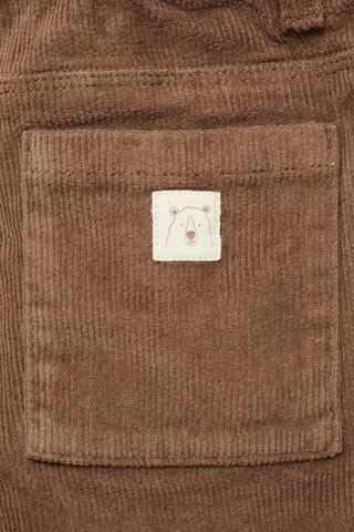 Pantalon coton velours côtelé - Marron