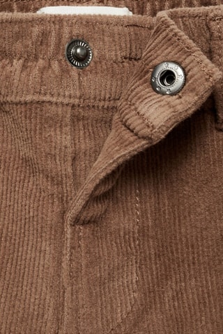 Pantalon coton velours côtelé - Marron