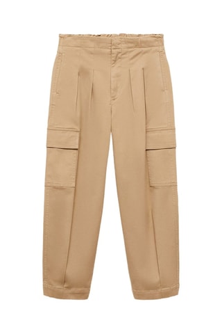 Pantalon cargo pinces - Beige